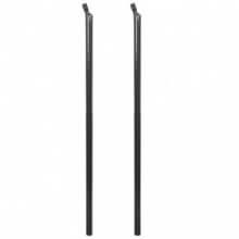 Poste puntal de refuerzo para alambrado 2 unidades gris 195cm Vida XL