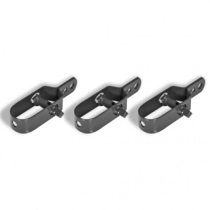 Tensor de alambre para alambrada 3 unidades 100mm gris Vida XL