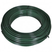 Alambre para vallas 55m 2,1/3,1mm acero verde Vida XL