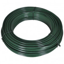 Alambre para vallas 80m 2,1/3,1mm acero verde Vida XL