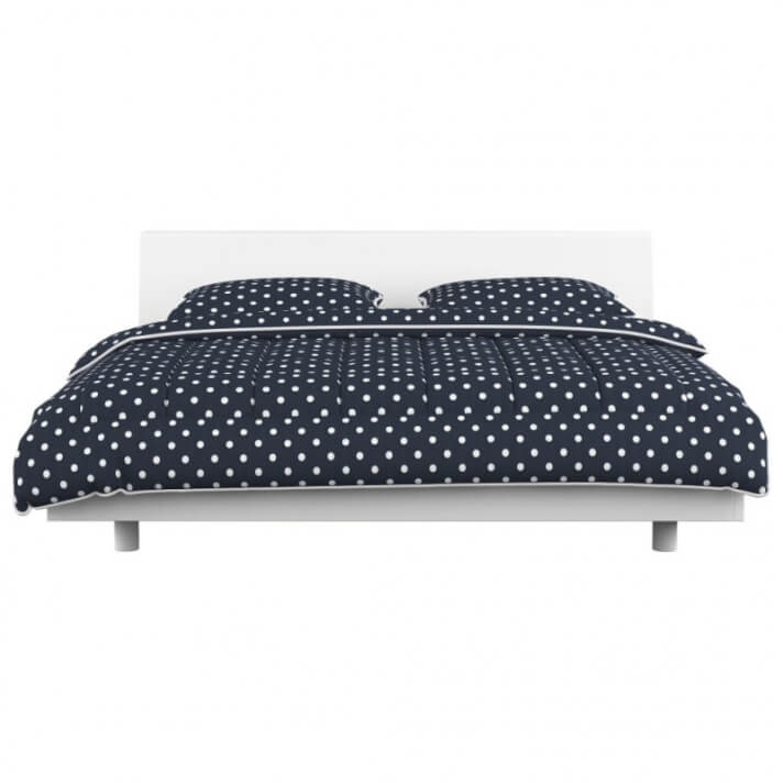 Set de funda de edred&oacute;n de 3 piezas azul oscuro 240x220/80x80cm Vida XL