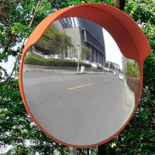 Espejo de tráfico convexo plástico naranja 45cm Vida XL