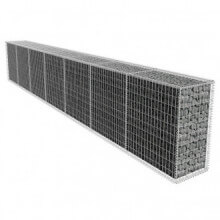 Muro de gaviones con cubierta acero galvanizado 600x50x100cm Vida XL