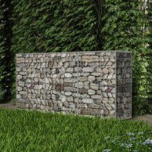 Cesta demuro de gaviones acero galvanizado 200x50x100cm Vida XL