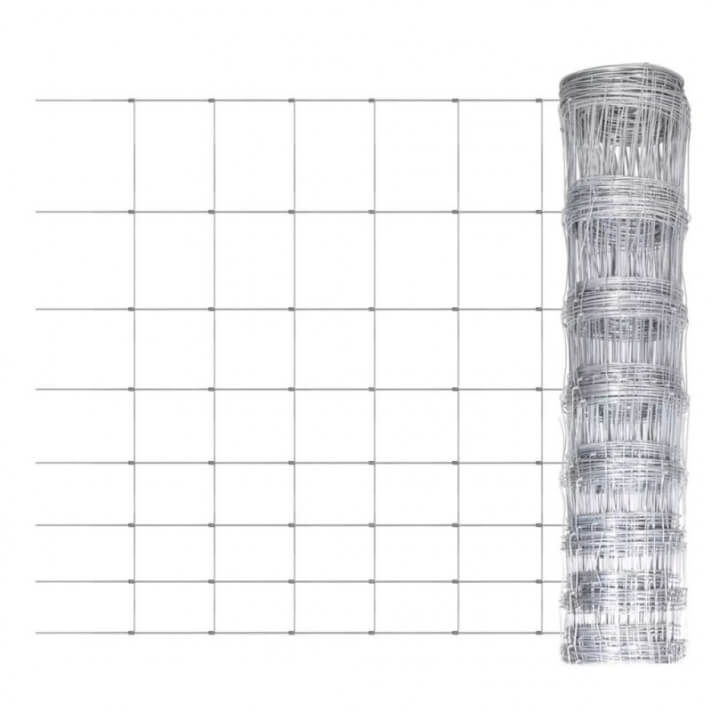 Valla de jardín de acero galvanizado 50m 100cm Vida XL