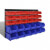 Cajas de almacenaje de garaje de pared 30 piezas azul y rojo Vida XL