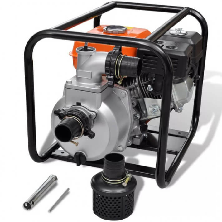 Motor de gasolina bomba de agua 50mm conexi&oacute;n 5,5 HP Vida XL