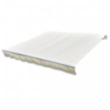 Parte Superior Del Toldo De Lona Crema 6x3Mmarco No Incluido Vida XL