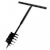 Taladro de tierra conmango triple espiral acero negro 180mm Vida XL