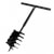 Taladro de tierra conmango triple espiral acero negro 200mm Vida XL