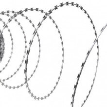 Alambrada de concertina OTAN helicoidal acero galvanizado 100m Vida XL