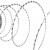 Alambrada de concertina OTAN helicoidal acero galvanizado 100m Vida XL
