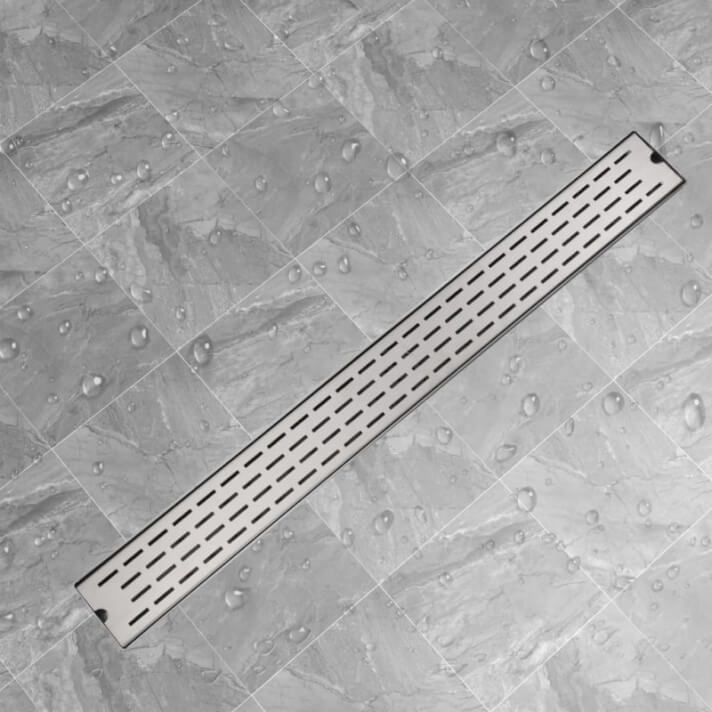 Desag&uuml;e lineal de ducha acero inoxidable 1030x140mm Vida XL