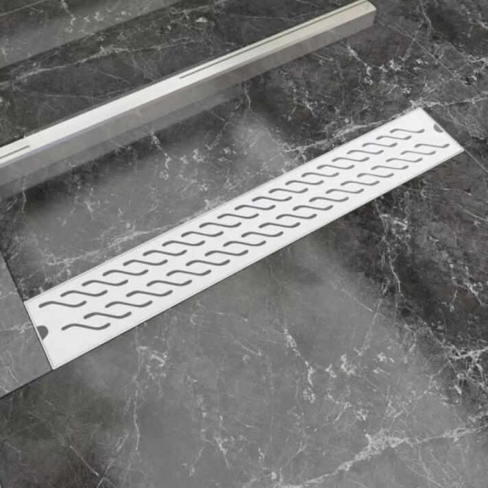Desag&uuml;e lineal de ducha 730x140mm acero inoxidable Vida XL