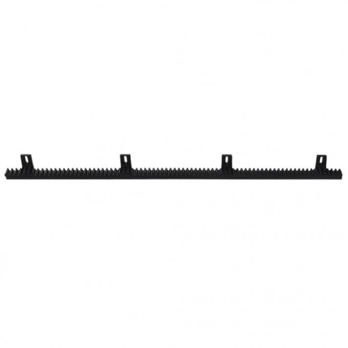 Rail de nylon de 4 piezas para abrepuertas deslizante Vida XL