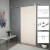 Kit de herrajes para puerta corredera 183cm acero plateado Vida XL