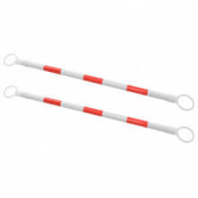 Barras para conos de tráfico retráctiles 2 unidades 130-215cm Vida XL