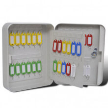 Caja para llaves con 48 llaveros Vida XL