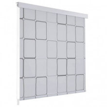 Persiana enrollable de ducha 120x240cm cuadrados Vida XL