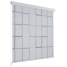 Persiana enrollable de ducha 160x240cm cuadrados Vida XL