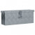 Caja de aluminio 48,5x14x20cm plateada Vida XL