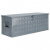 Caja de aluminio 110,5x38,5x40cm plateada Vida XL