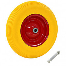 Rueda de carretilla con ejemacizo PU 4.00-8 390mm Vida XL