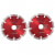 Discos de corte de diamante con turbo acero 2 unidades 125mm Vida XL