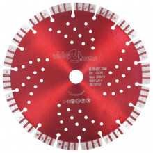vidaXL Disco de corte de diamante con turbo y agujeros acero 230 mm