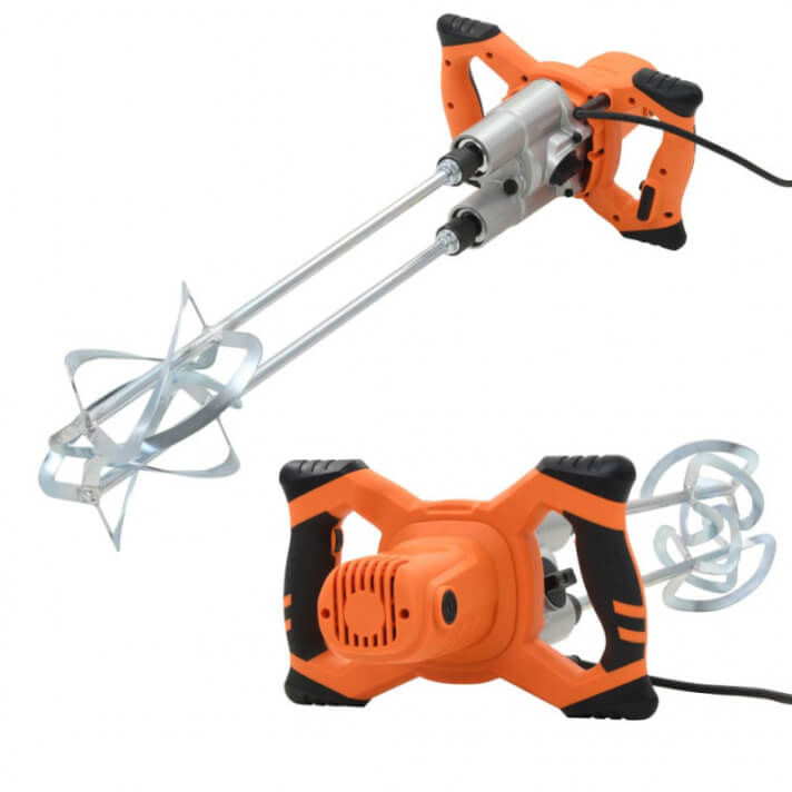 Mezclador cemento el&eacute;ctricomanual 6 velocidades 2 palas 1600 W Vida XL