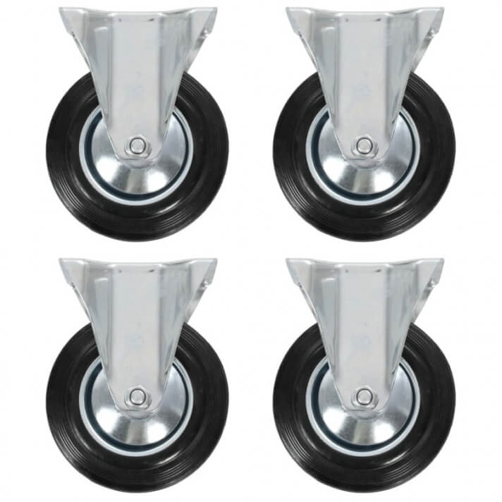 Ruedas fijas 4 unidades 160mm Vida XL