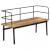 Banco de madera maciza de mango 120x40x70cm Vida XL