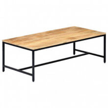Mesa de centromaderamaciza demango en bruto 120x60x40cm Vida XL