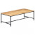 Mesa de centromaderamaciza demango en bruto 120x60x40cm Vida XL