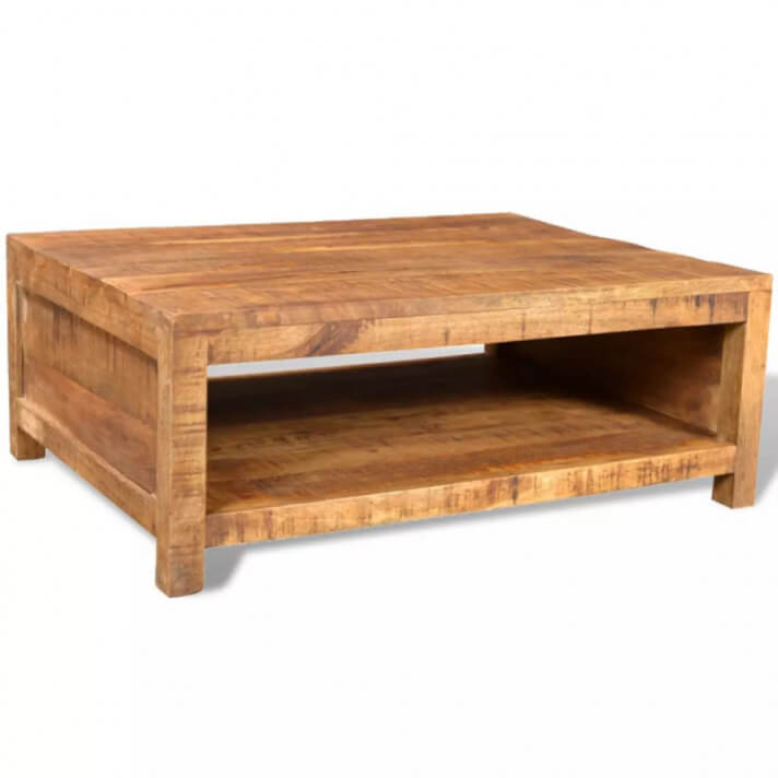 Mesa de centro de madera de mango maciza Vida XL