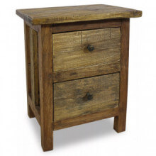 Mesita de noche de madera maciza reciclada 40x30x51cm Vida XL