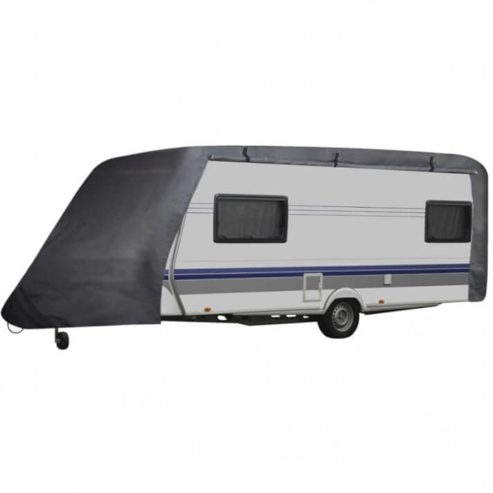 Funda para caravana gris S Vida XL