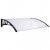 Marquesina para puerta PC negro y transparente 120x80cm Vida XL