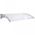 Marquesina para puerta PC gris y transparente 150x80cm Vida XL