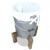 Cesto de ropa hierro galvanizado ymadera reciclada 30x30x58cm Vida XL