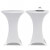 2manteles blancos ajustados paramesa de pie - 80cm diámetro Vida XL