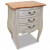 Mesita de noche de madera maciza reciclada 48x35x64cm Vida XL