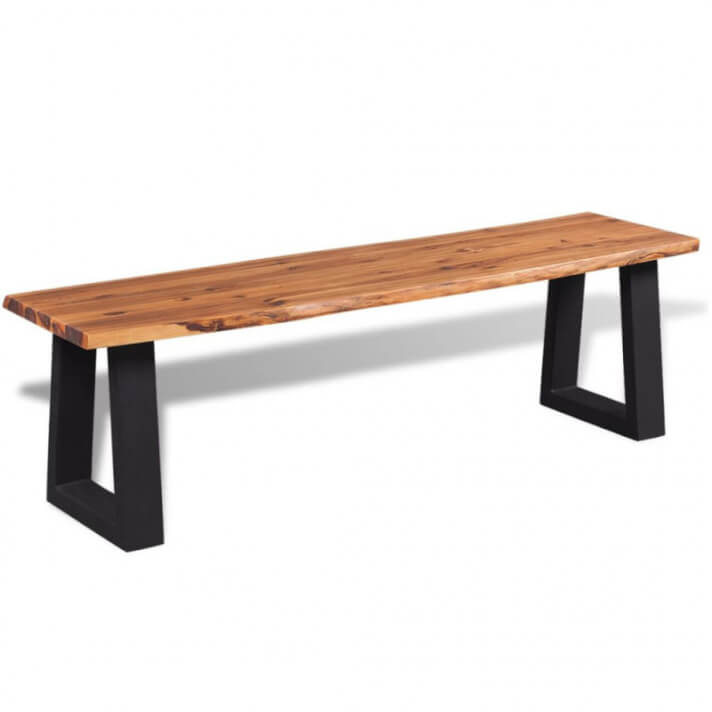 Banco de madera de acaciamaciza 145cm Vida XL