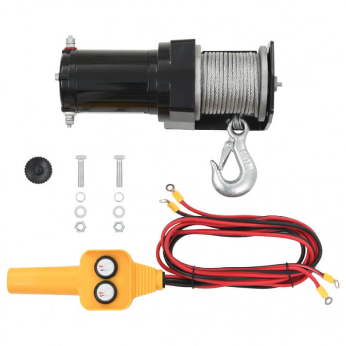 Cabrestante el&eacute;ctrico conmando a distancia 12 V 907 kg Vida XL