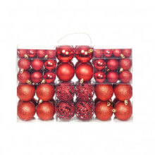 Lote de bolas de Navidad 100 unidades 6cm rojas Vida XL