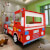 Cama para niños camión de bomberos 200x90cm rojo Vida XL