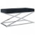 Banco de acero inoxidable y terciopelo negro 97cm Vida XL