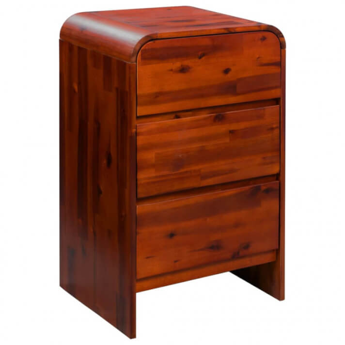 Mueble de cajonesmadera acaciamaciza 45x37x75cm Vida XL