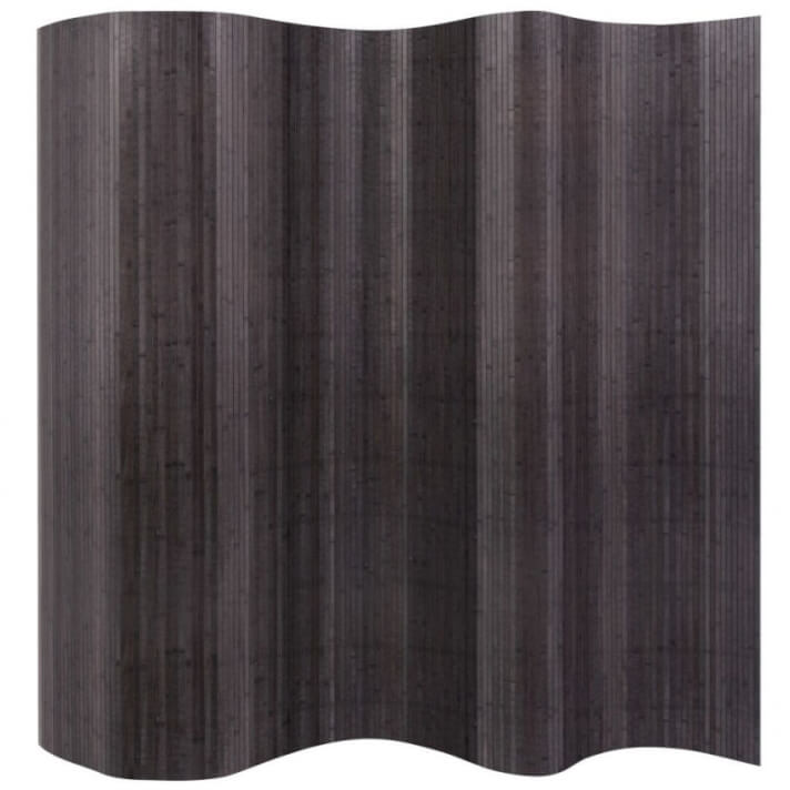 Biombo divisor de bamb&uacute; gris 250x195cm Vida XL