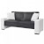 Sofá cama con reposabrazos de PVC ajustable negro Vida XL